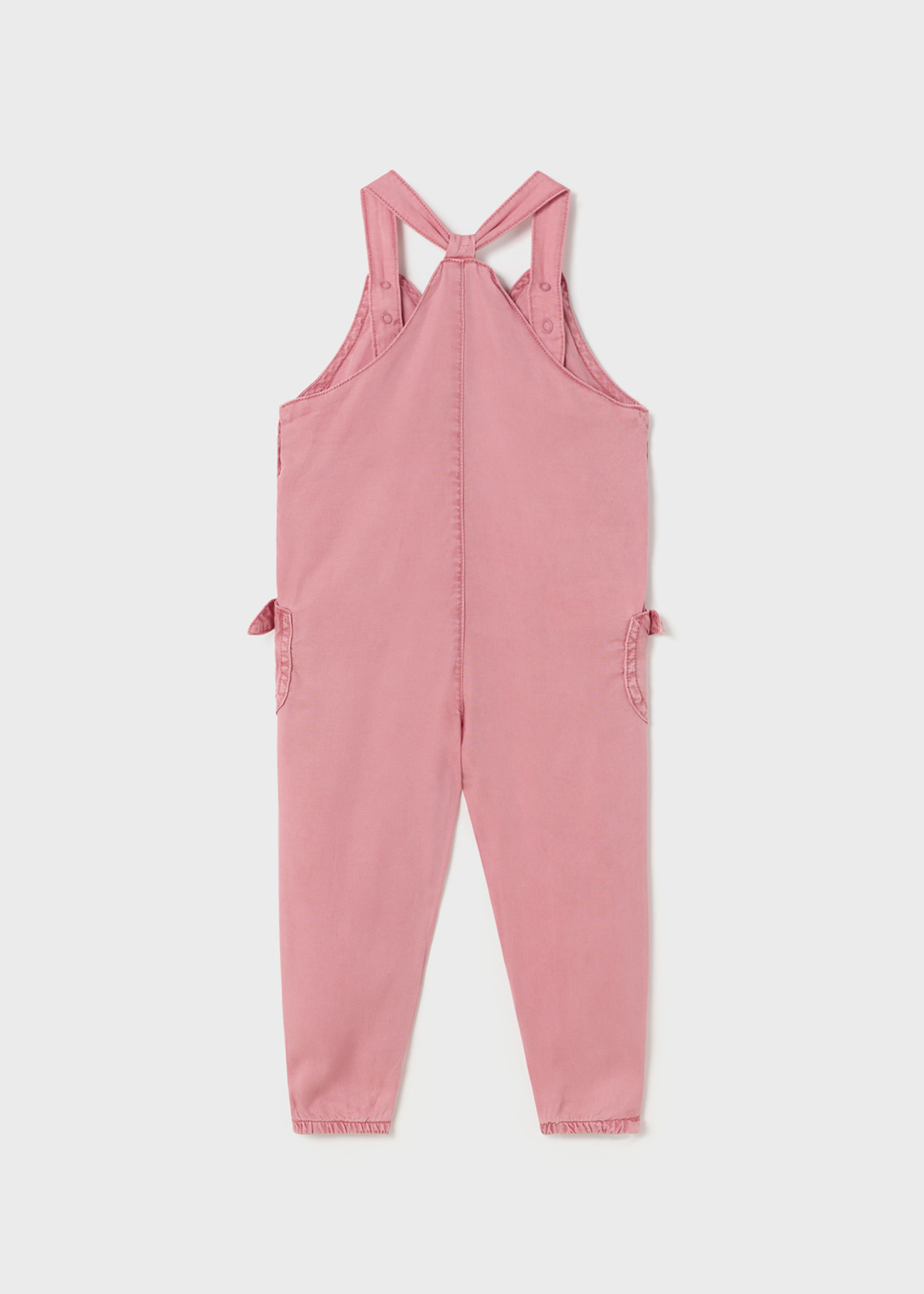Macacão longo e fluido em TENCEL™ Lyocell para bebê