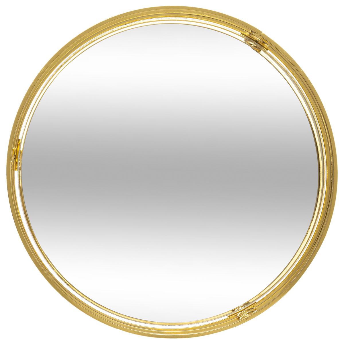 PLATEAU DORE MIROIR FEEL D.30X3.5CM