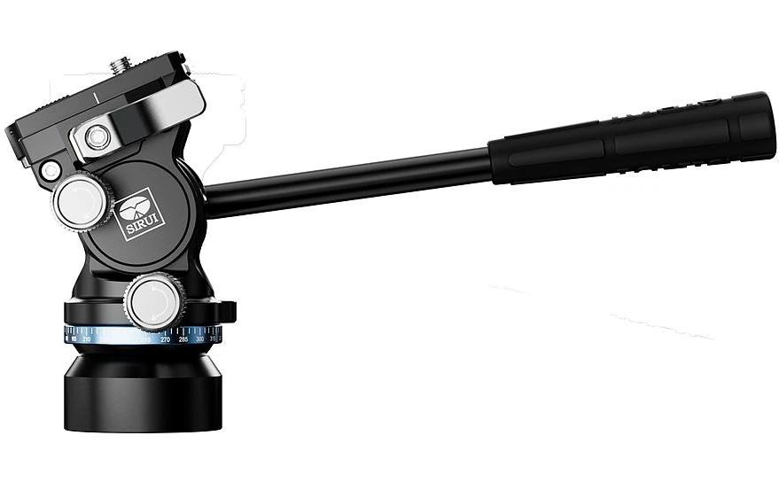 KV-10 Mini-Fluid-Videoneigekopf mit Arca Swiss Quick ReleaseSchwenk- und Neigekopf mit Nivelliersockel
