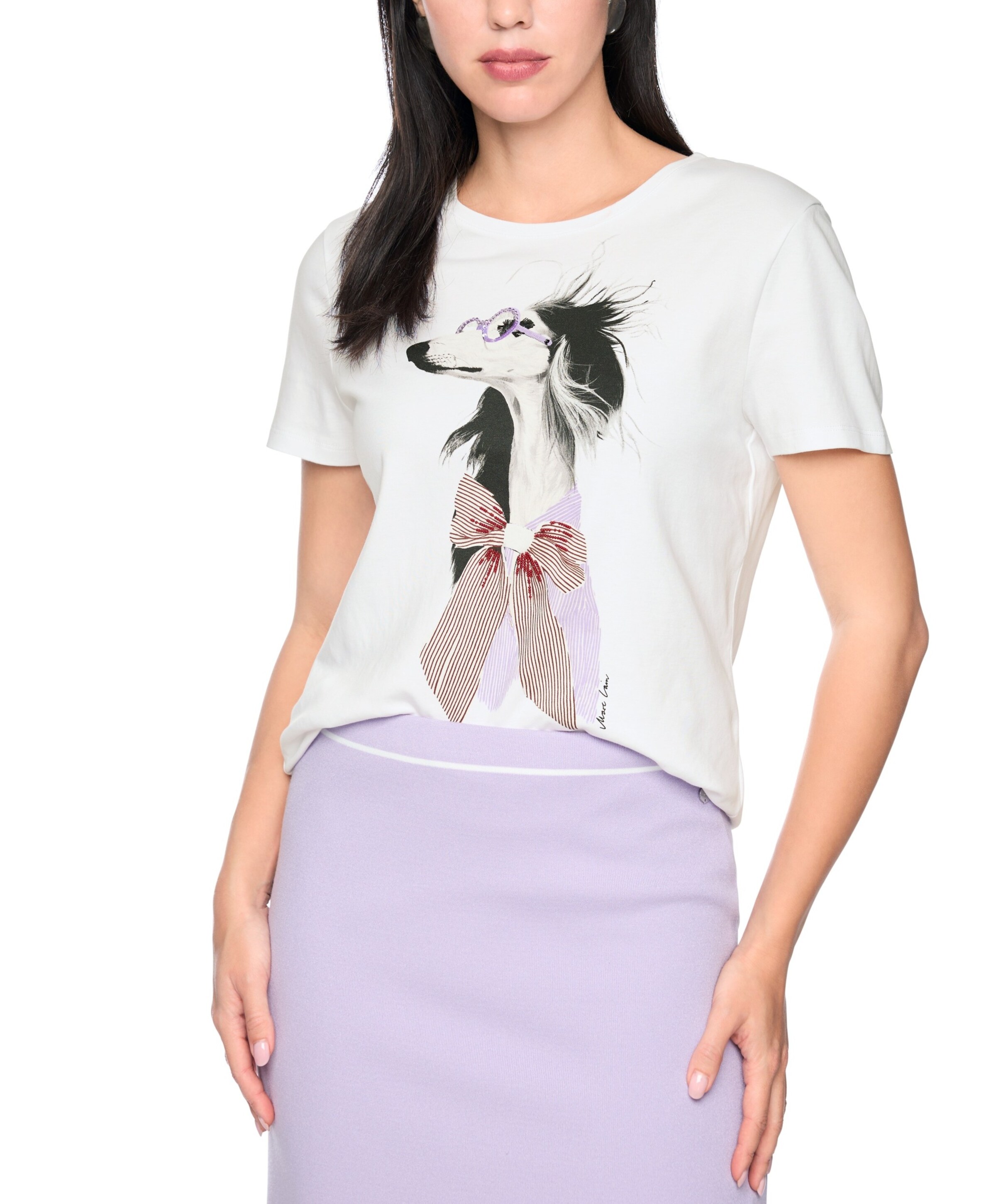 Marc Cain Dames T-shirt wit