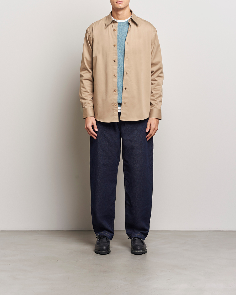 NN07 Quinsy Cotton Overshirt Timber Wolf