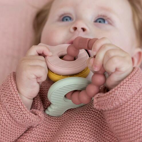 Jouet de dentition clefs Rose - LITTLE DUTCH