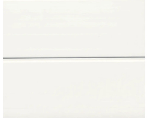 Buitenpaneel kunststof Line 100 uni wit 2600 x 100 x 8 mm