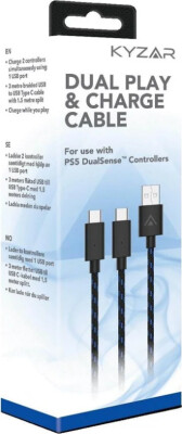 PS5 Dualsense Controller Oplader Kabel - Dual - Kyzar
