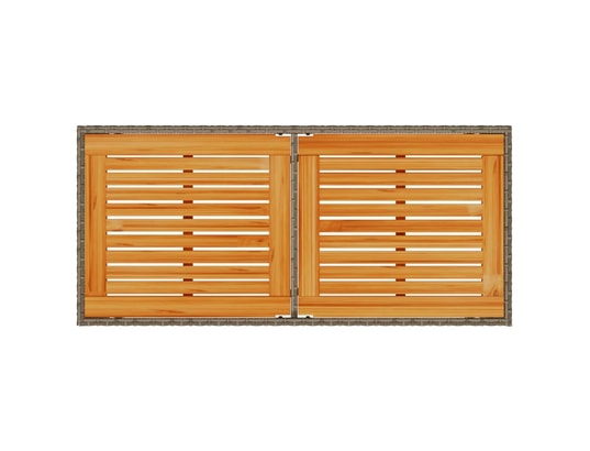 VIDAXL - Table de jardin avec dessus en bois d'acacia gris 115x54x7...