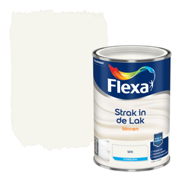 Flexa Strak in de Lak binnenlak zijdeglans wit 1,25 liter