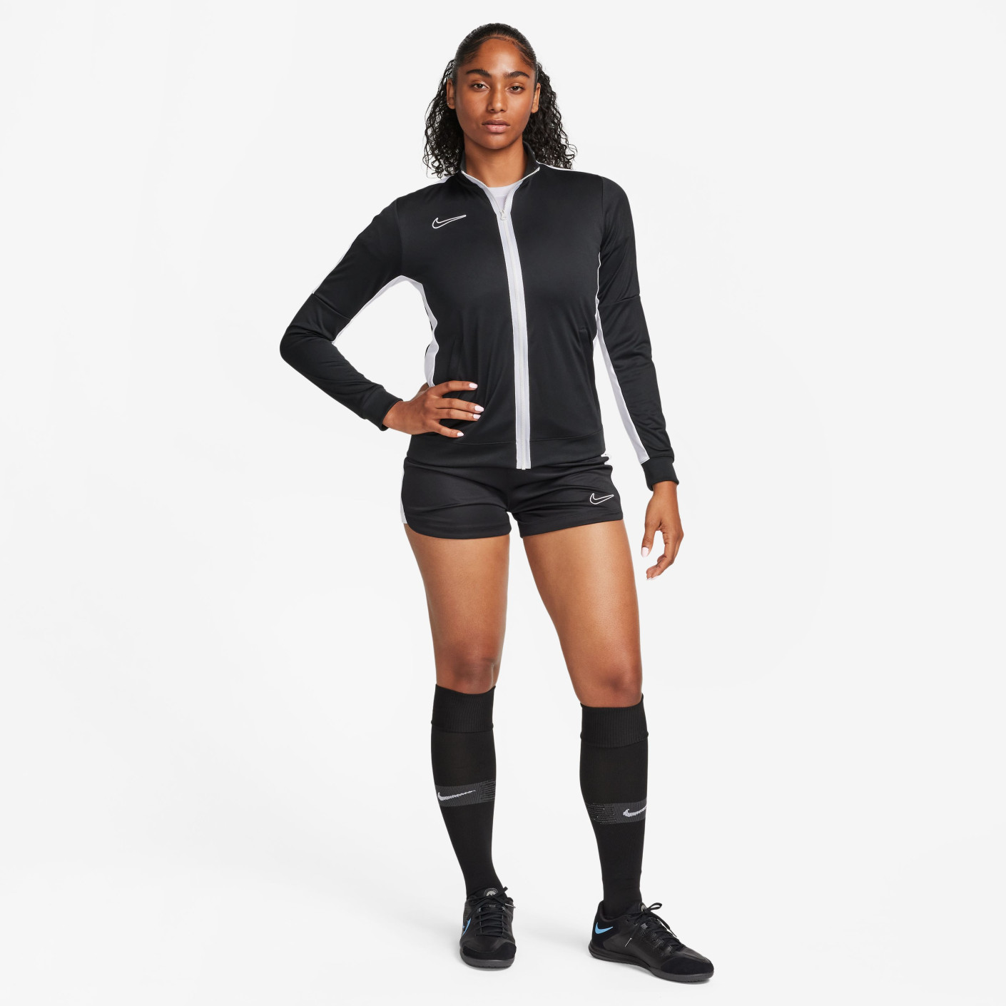 Nike Dri-FIT Academy 23 Trainingsjack Full-Zip Dames Zwart Wit
