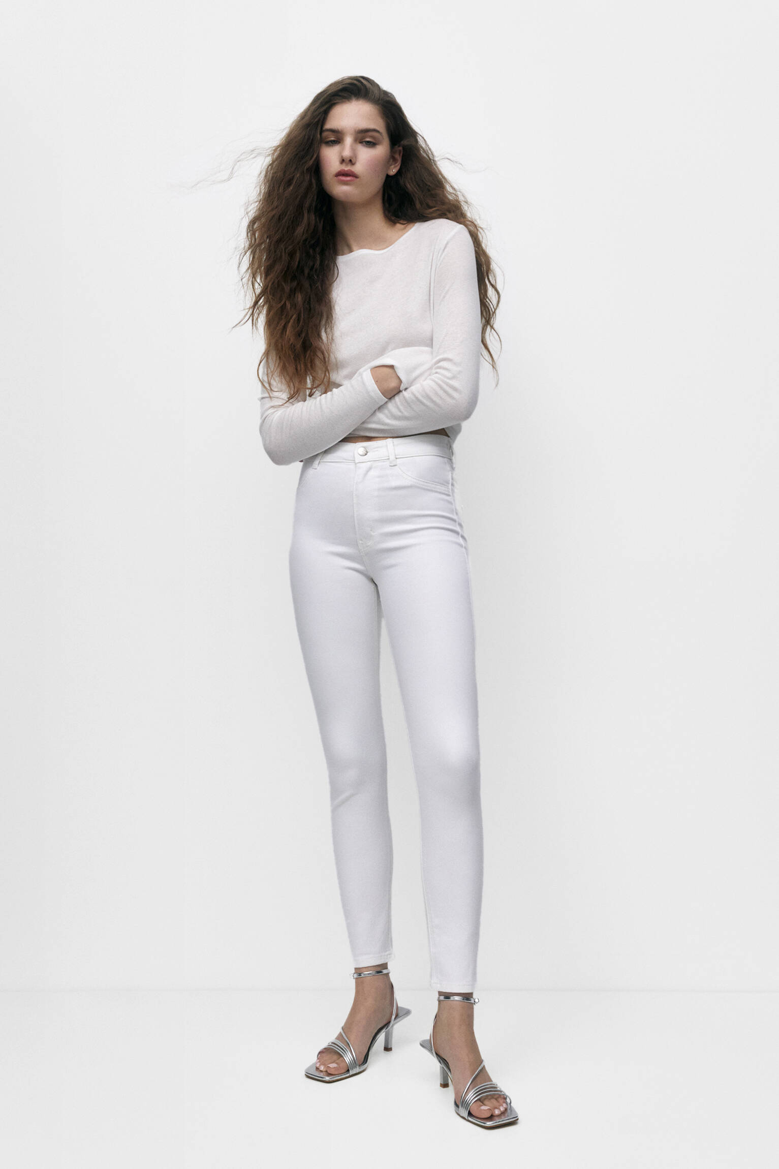 JEGGING DE CINTURA ALTA - BRANCA