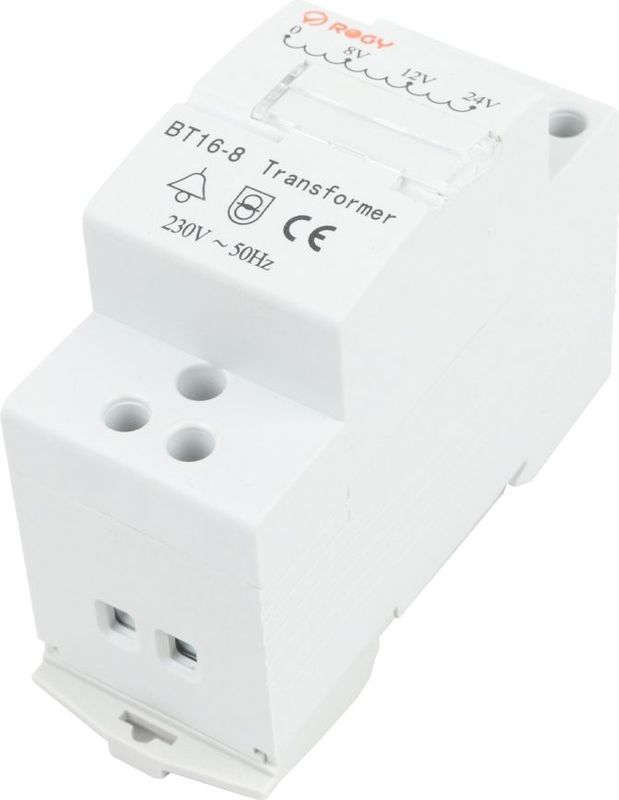 Ezviz - Transformer - Deurbelonderdeel - Wit - DIN-rail Adapter - 8, 12, 24 VAC