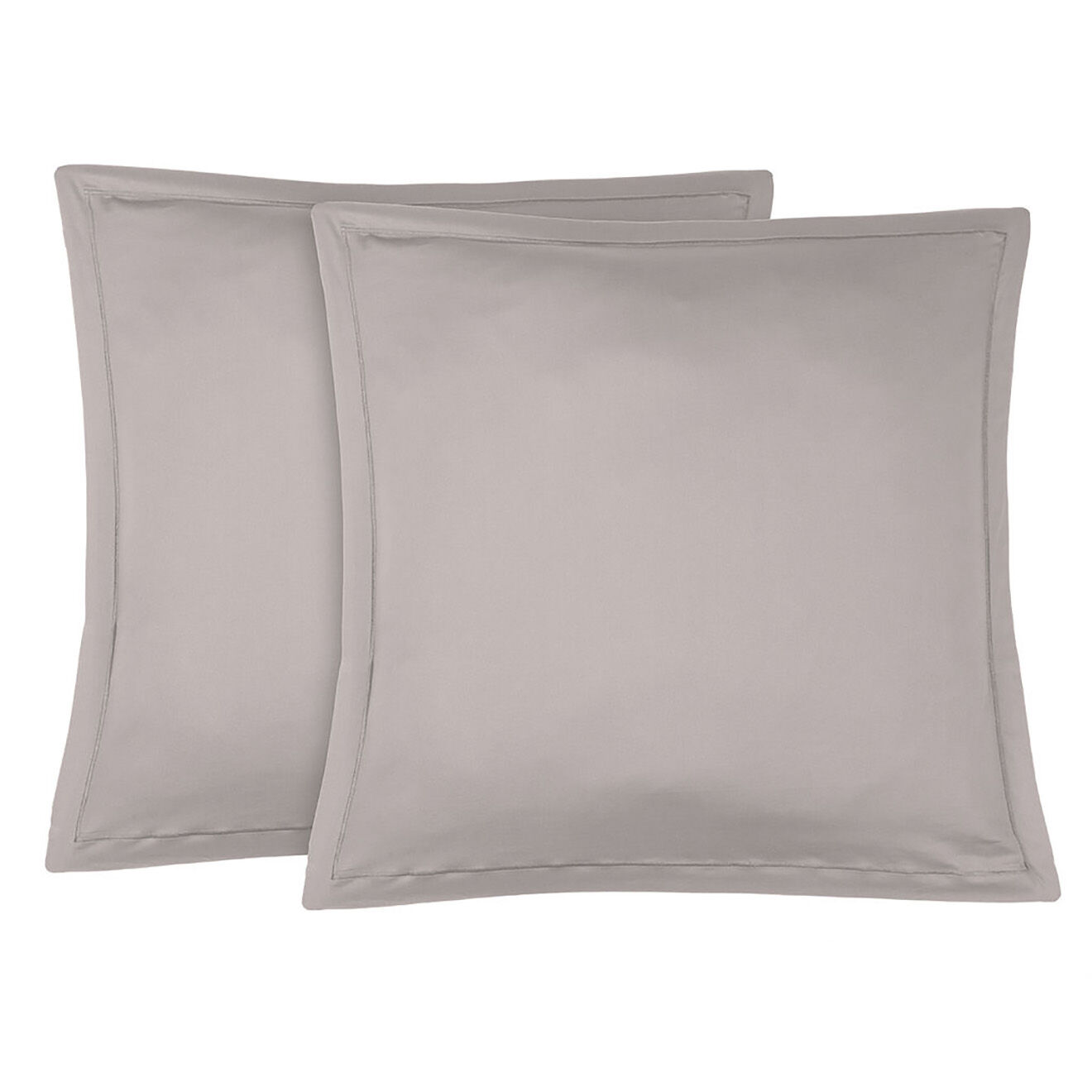Febronie 2 Taies d'oreiller 100% Satin de Coton Julia beiges