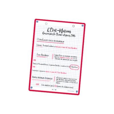Oxford REVISION 2.0 - Pack de 32 Fiches Bristol Scribzee - A6 - petits carreaux - non perforées - blanc