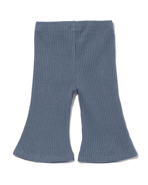 legging évasé côtelé bébé gris foncé