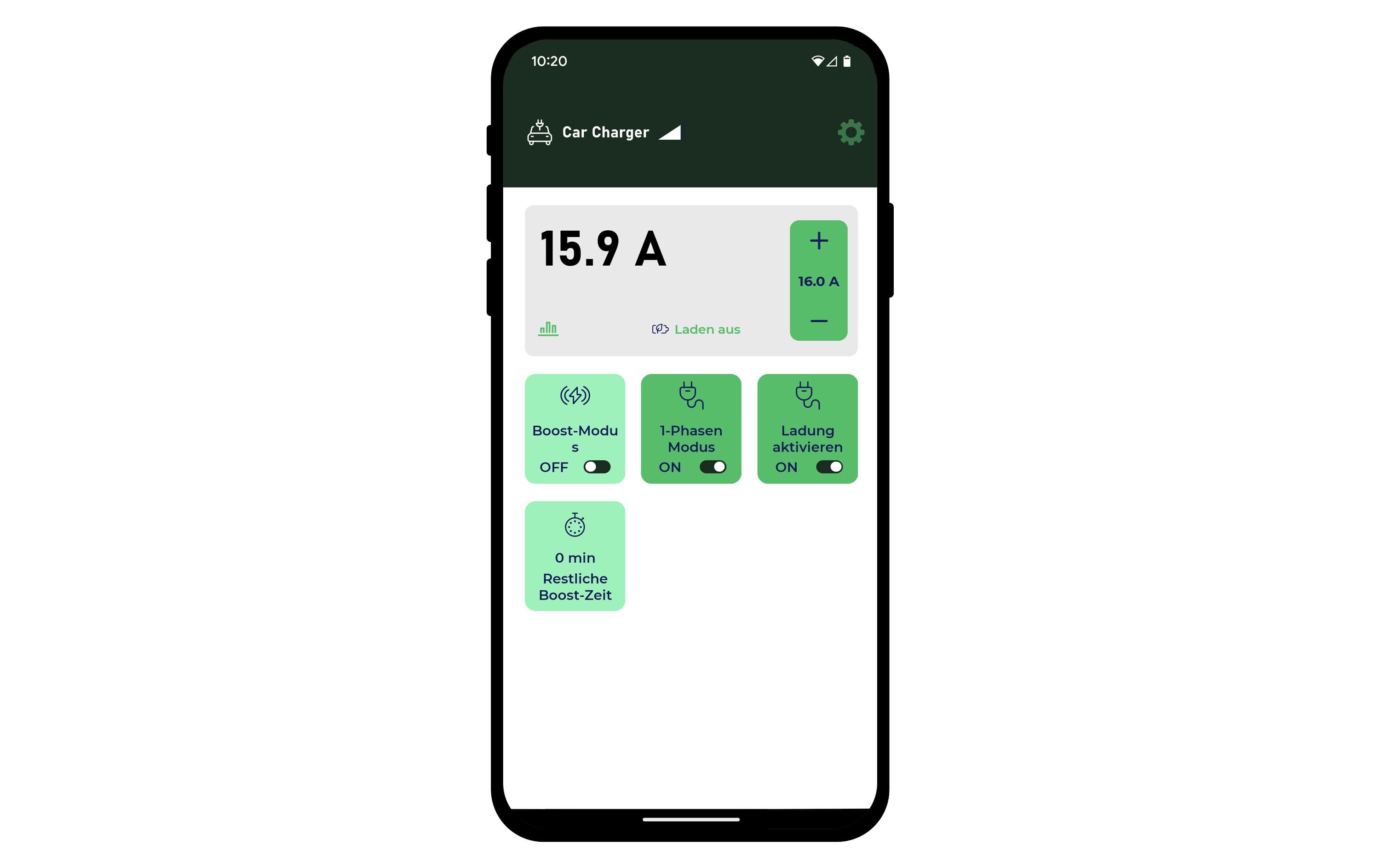 Mobiler Lader EV Buddy Smart – 11 kW 10 m Typ 2<br>Intelligentes, mobiles Ladegerät mit CEE16-5 Stecker und App-Steuerung