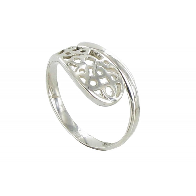 Bague Argent Goutte Arabesque
