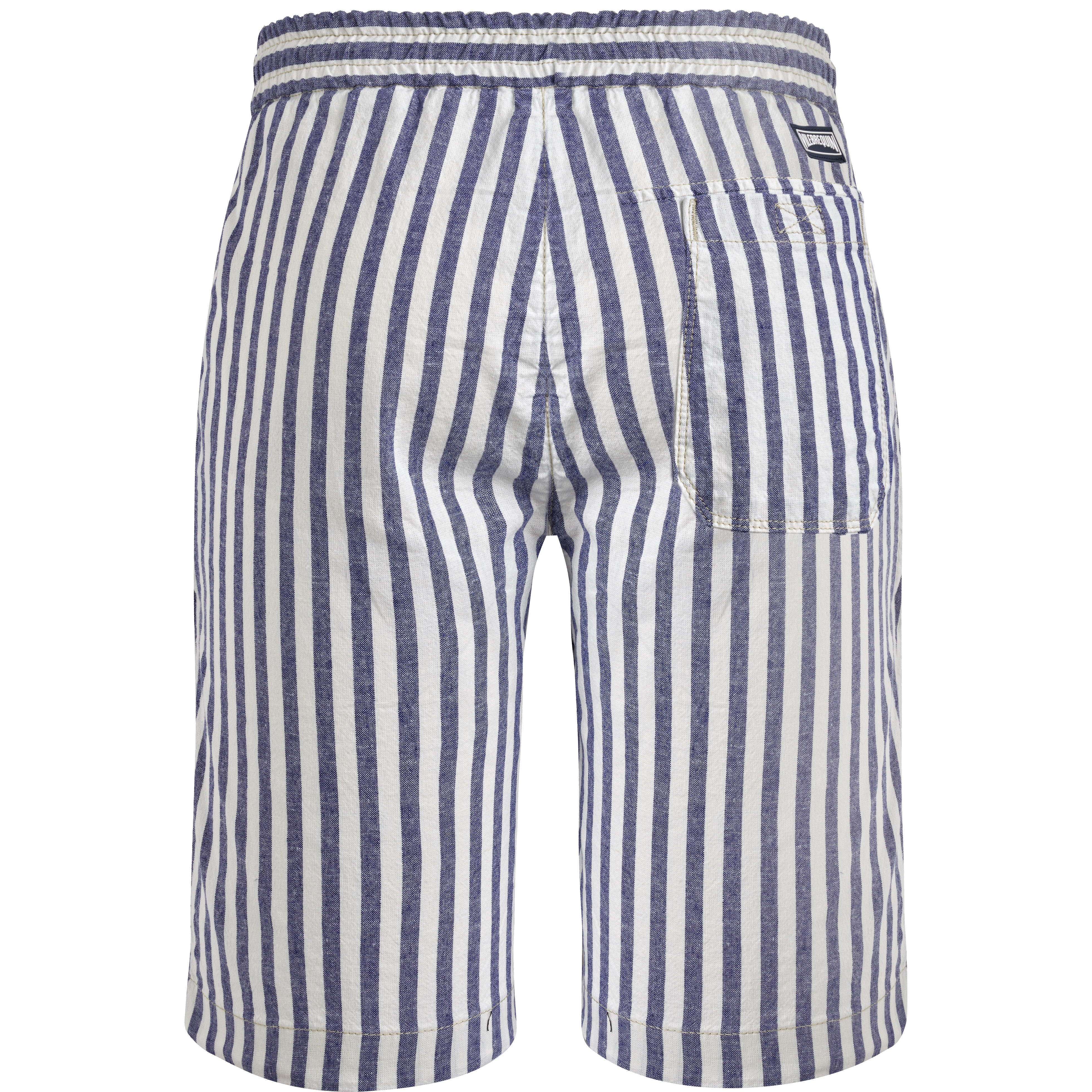 Bermuda en Coton et Lin Rayé Homme | Short Homme Vilebrequin