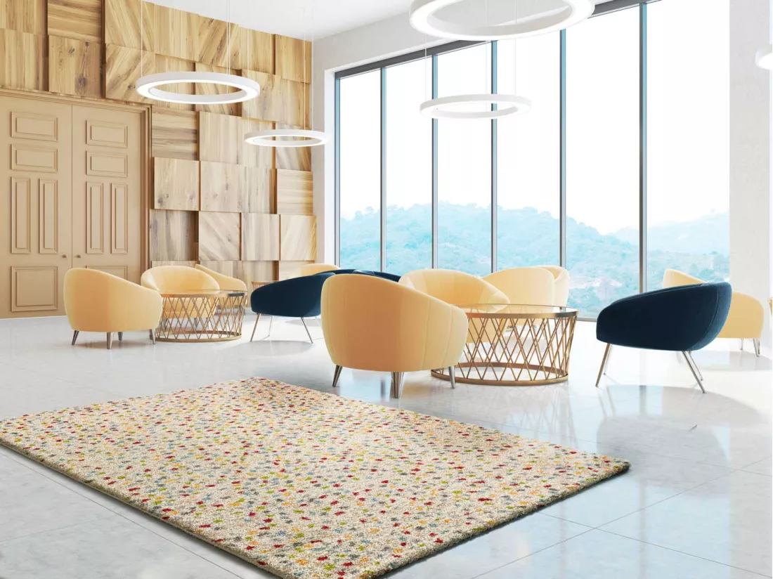 Tapis intérieur - ethnique - multicolore - 80 x 150 cm - KASBAH