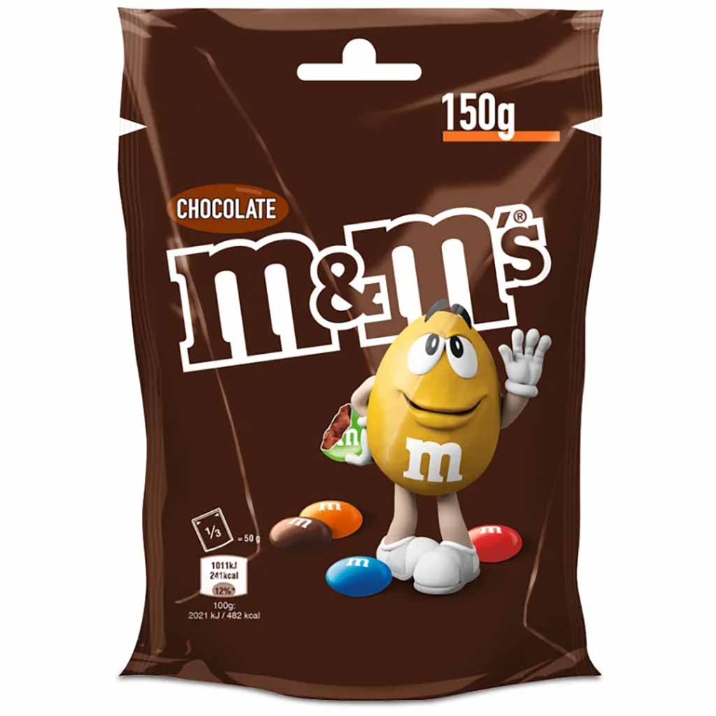 M&Ms Chocolate Beutel 150g MHD:28.9.25