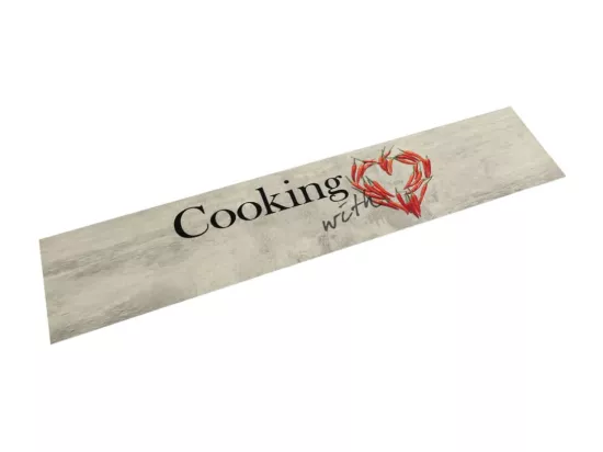 Tapis de cuisine lavable imprimé de piment Cooking 60x300 cm