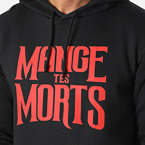 Sweat Capuche Mange Tes Morts Noir Rouge