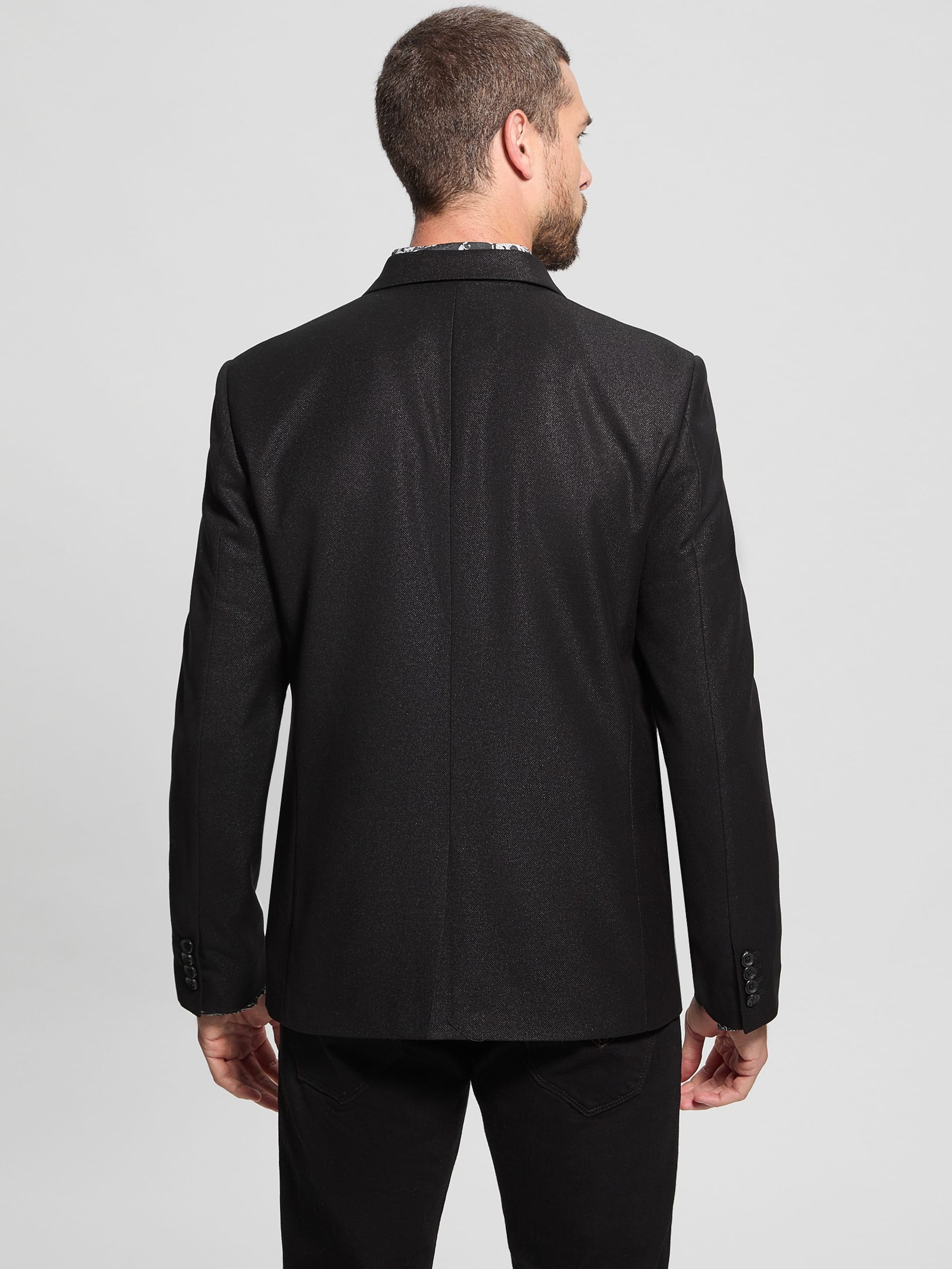 Blazer de sarja brilhante