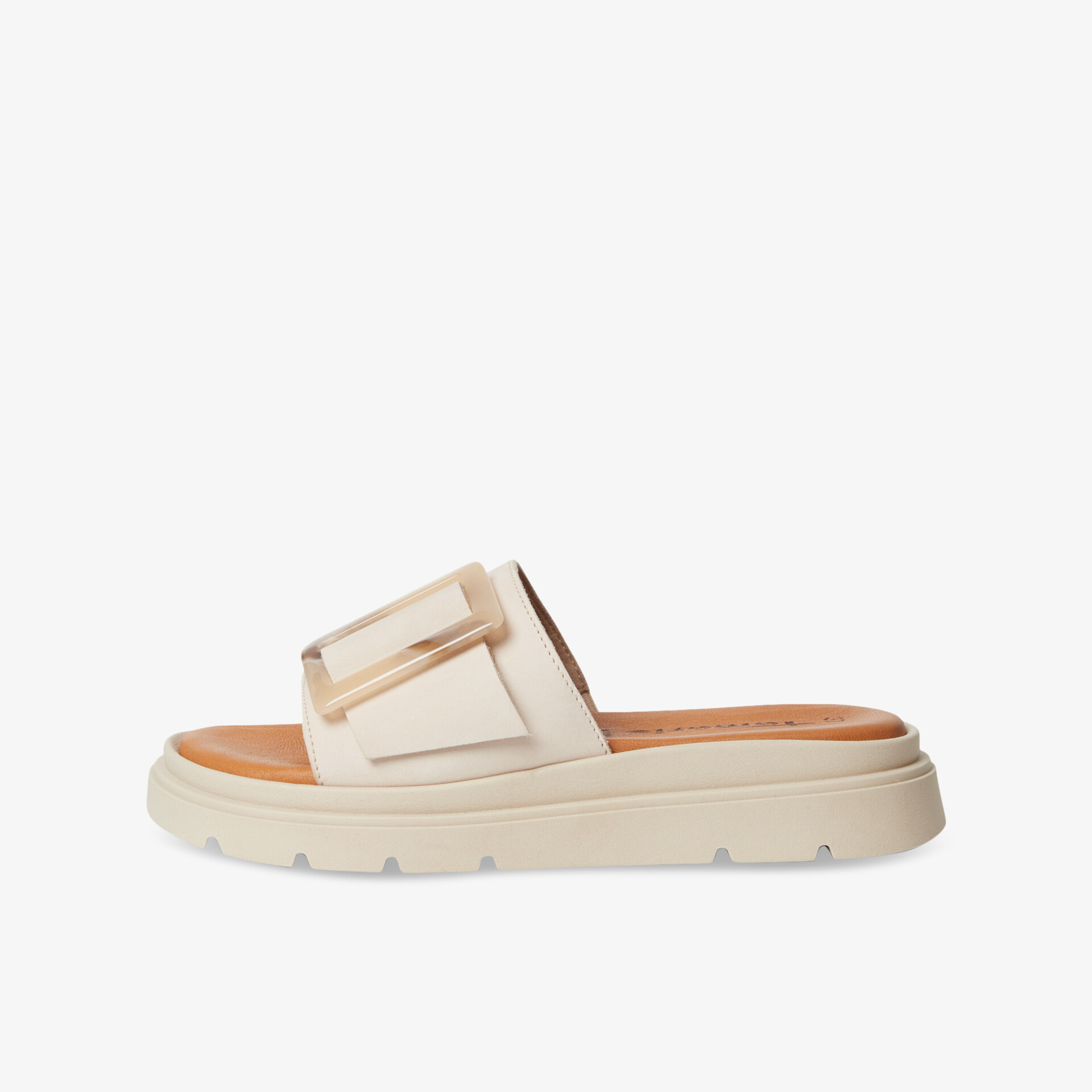 Tamaris Damen Pantoletten beige