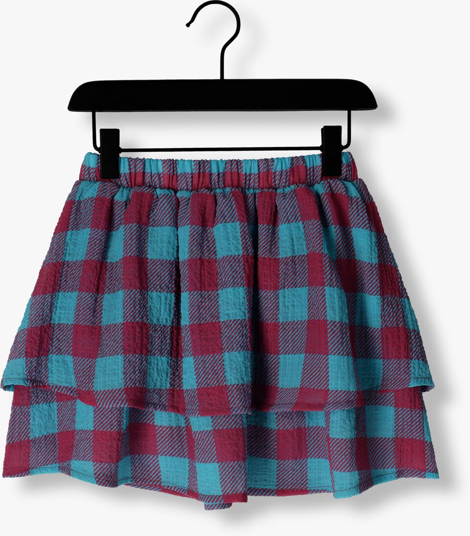 DAILY BRAT blauwe daily brat minirok sandy checked skirt