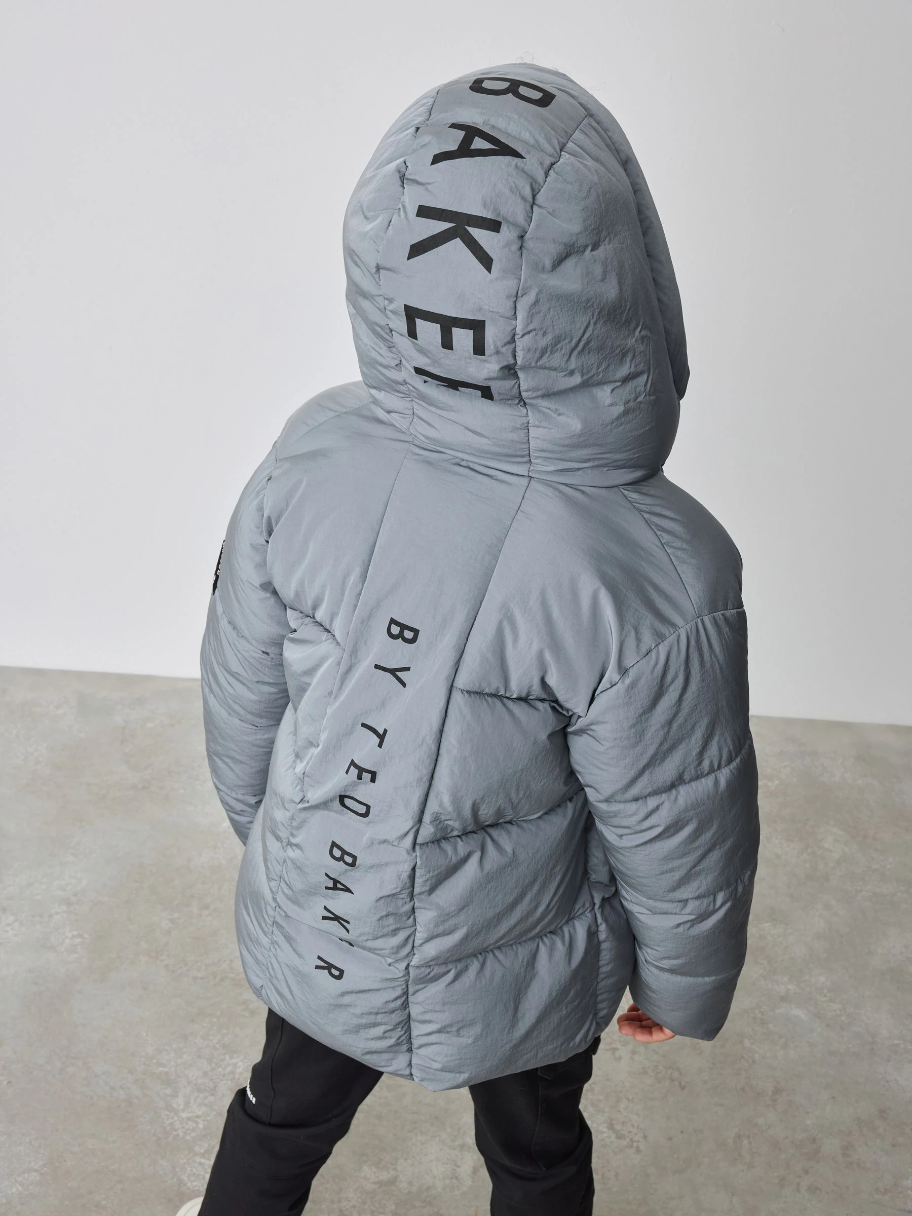 Lichtblauw - Baker By Ted Baker - Regenbestendige gewateerde jas