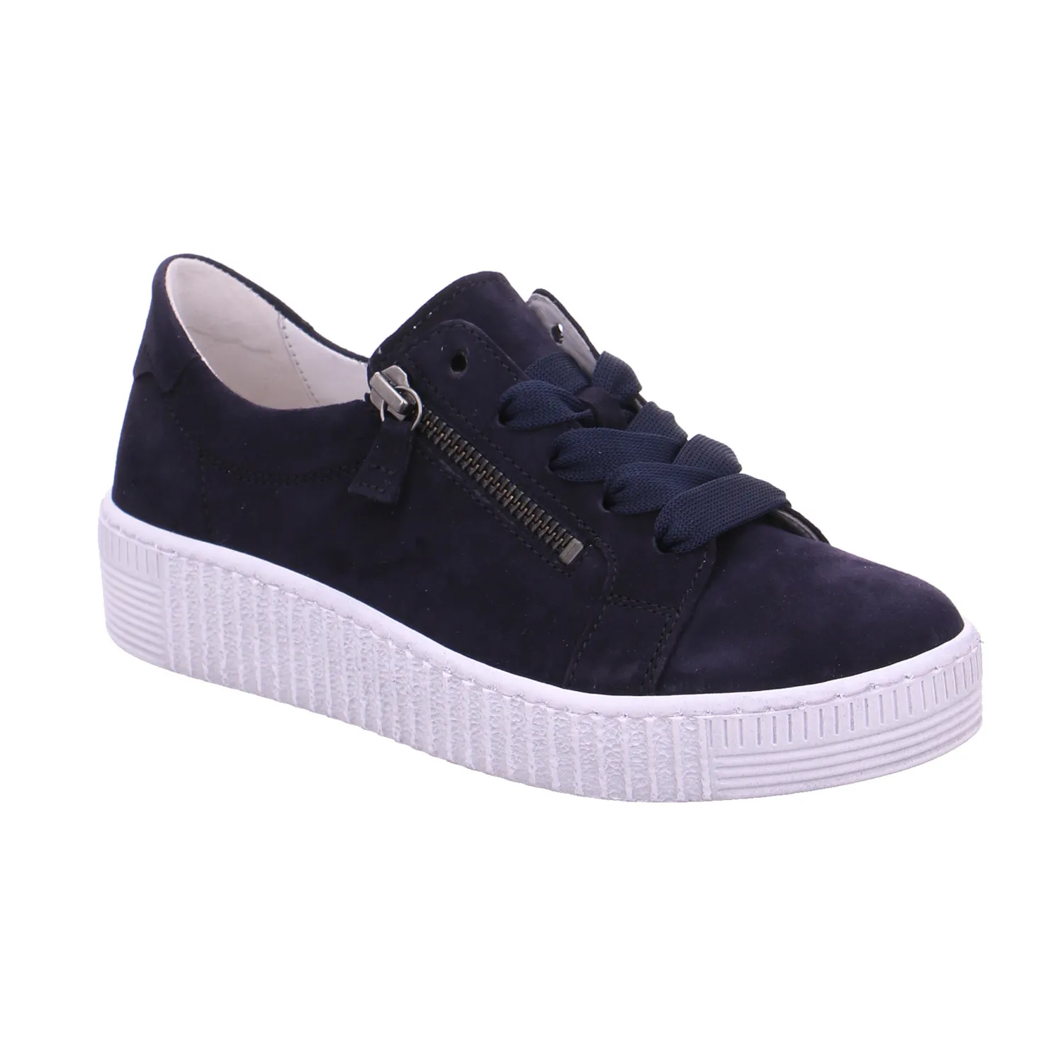 GABOR Sneaker Blau Leder