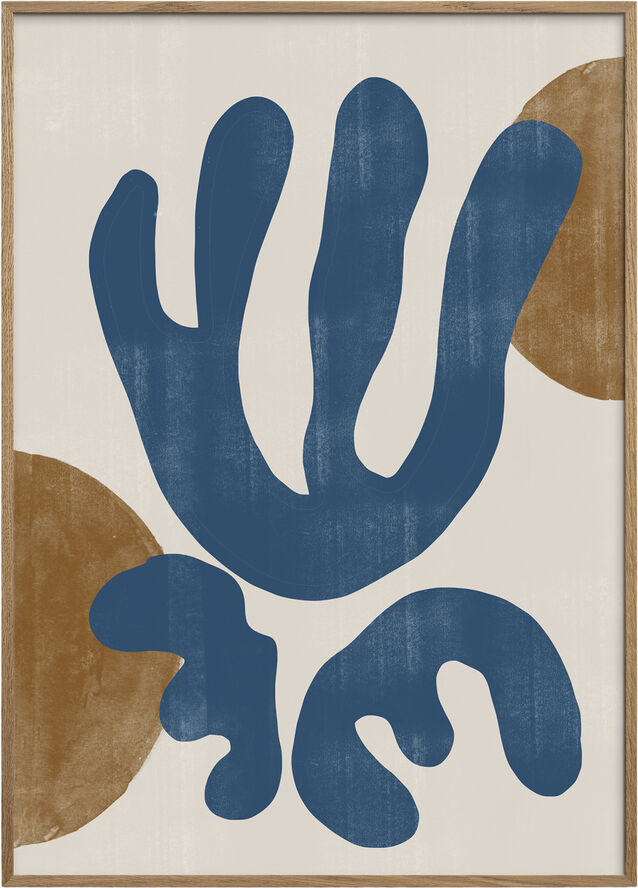 Poster & Frame THE MIUUS STUDIO - Modern Plant No3. Flerfarvet