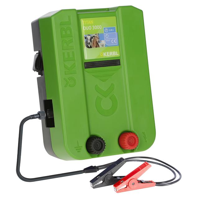 Schrikdraadapparaat Kerbl Titan Duo 3000