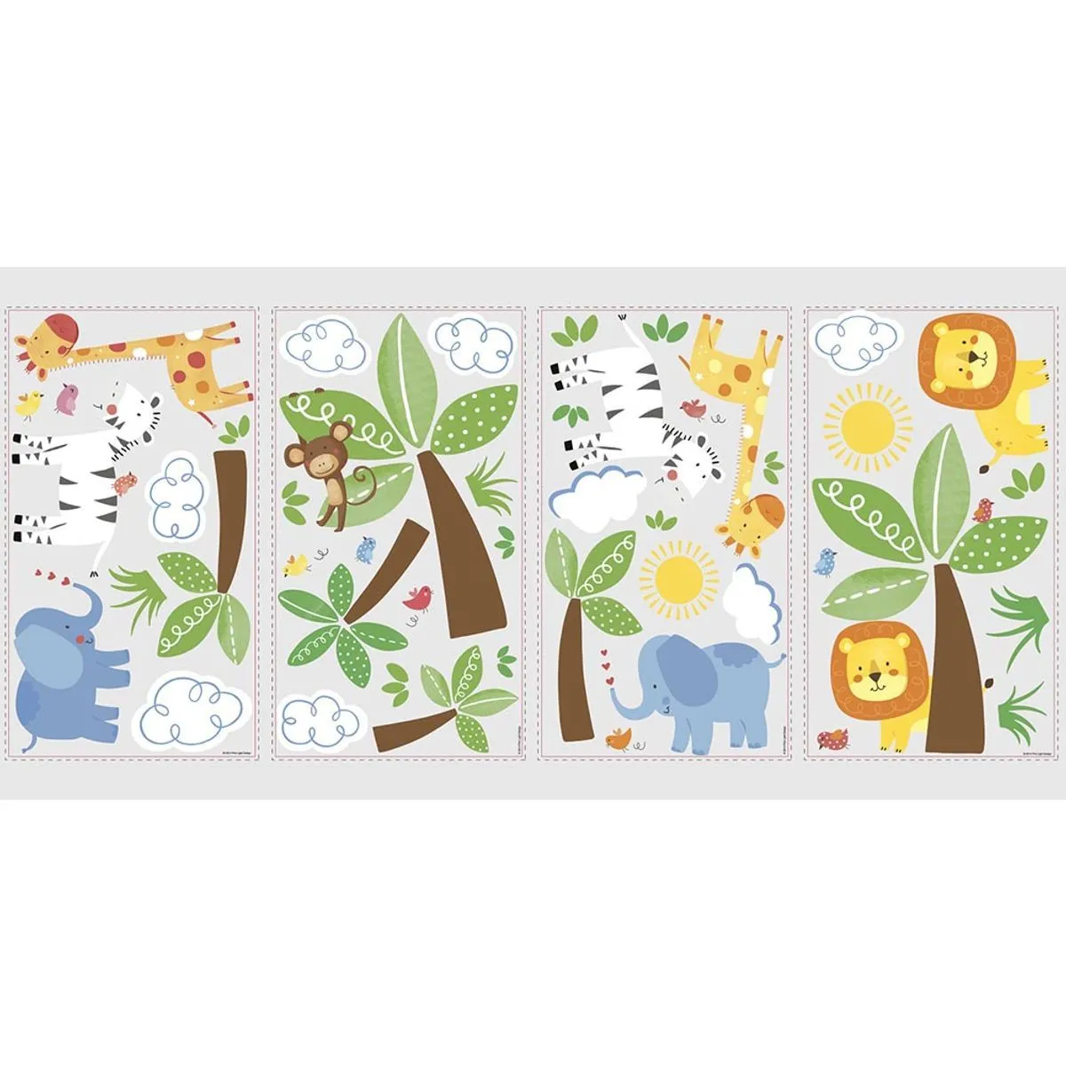 TheDecoFactory Animaux de la Jungle - Stickers