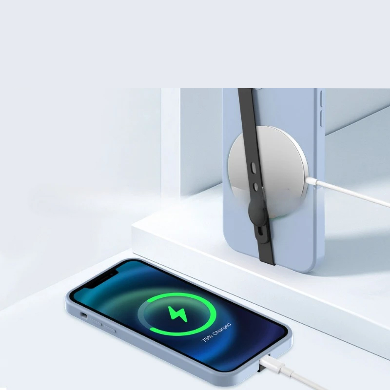 Universal Silikon Finger Griff Strap Halterung für Smartphones - Blau