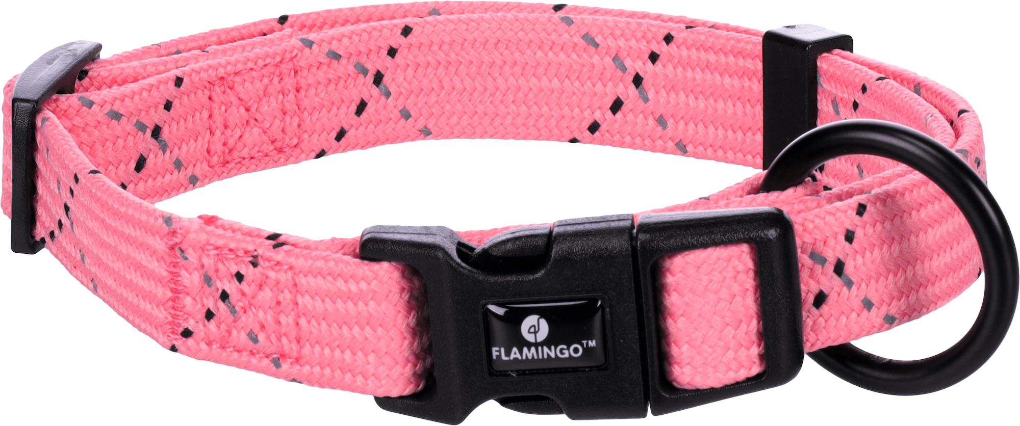 Flamingo f-523757 - Laisse Réglable Chiot Rose Sécurité Réfléchissante