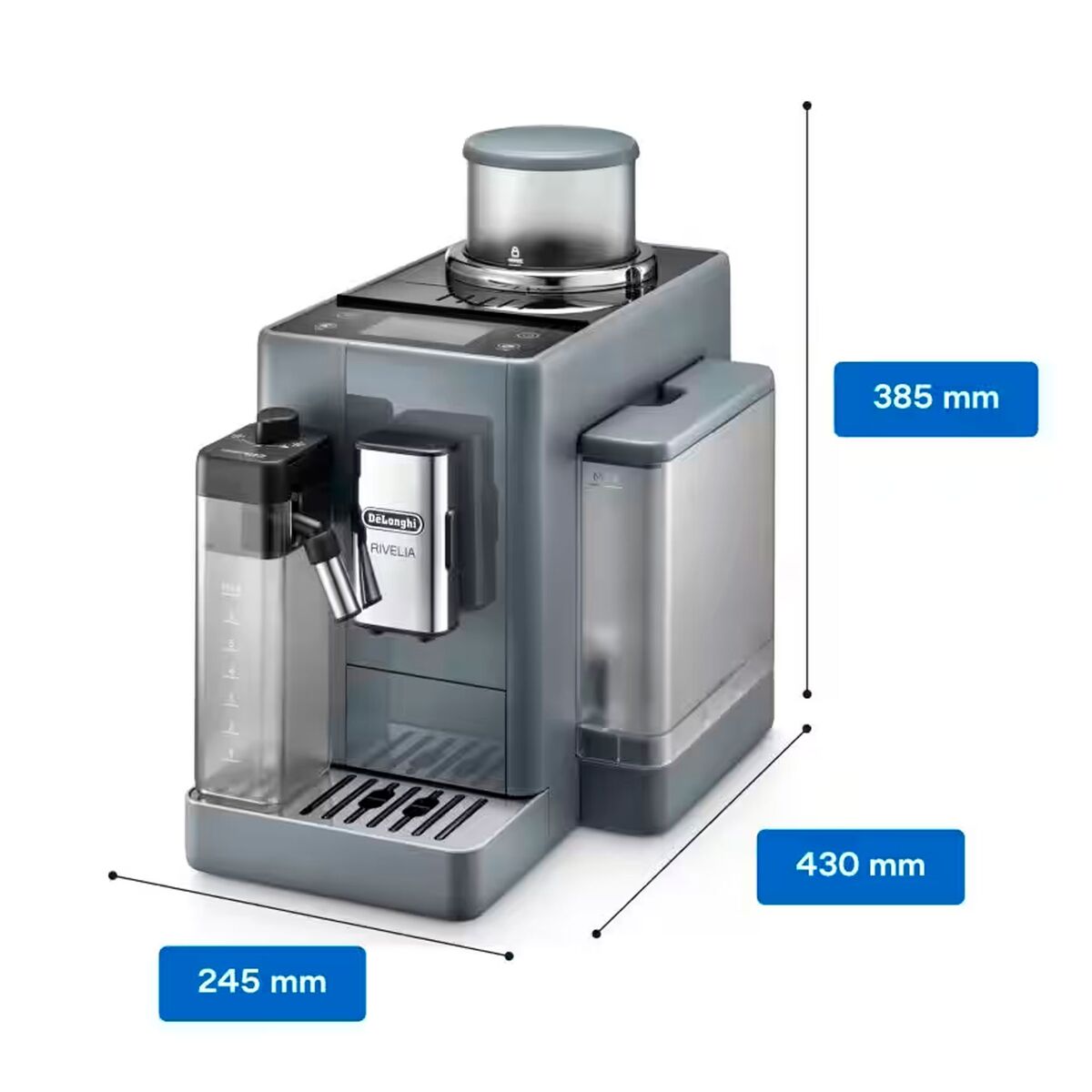 Delonghi Rivelia EXAM440.55.G Helautomatisk kaffemaskin, grå
