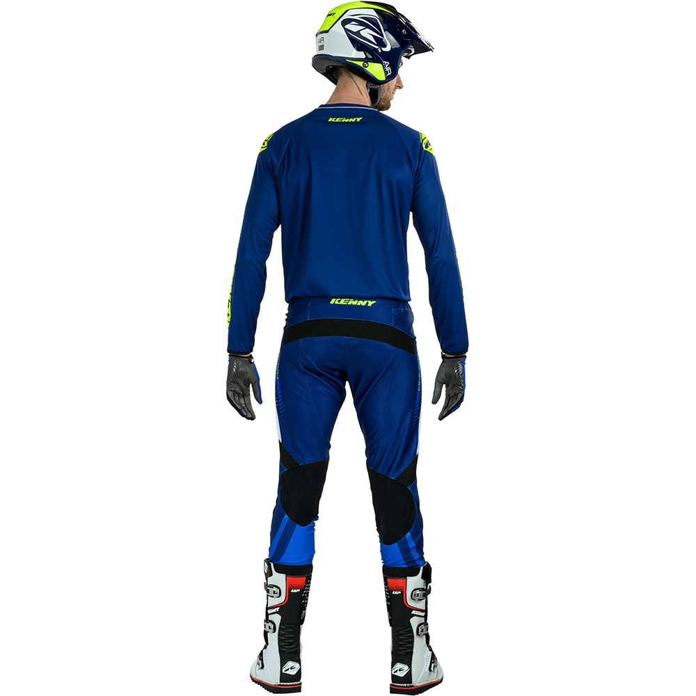 Kenny - Maillot Trial Air Bleu / Jaune