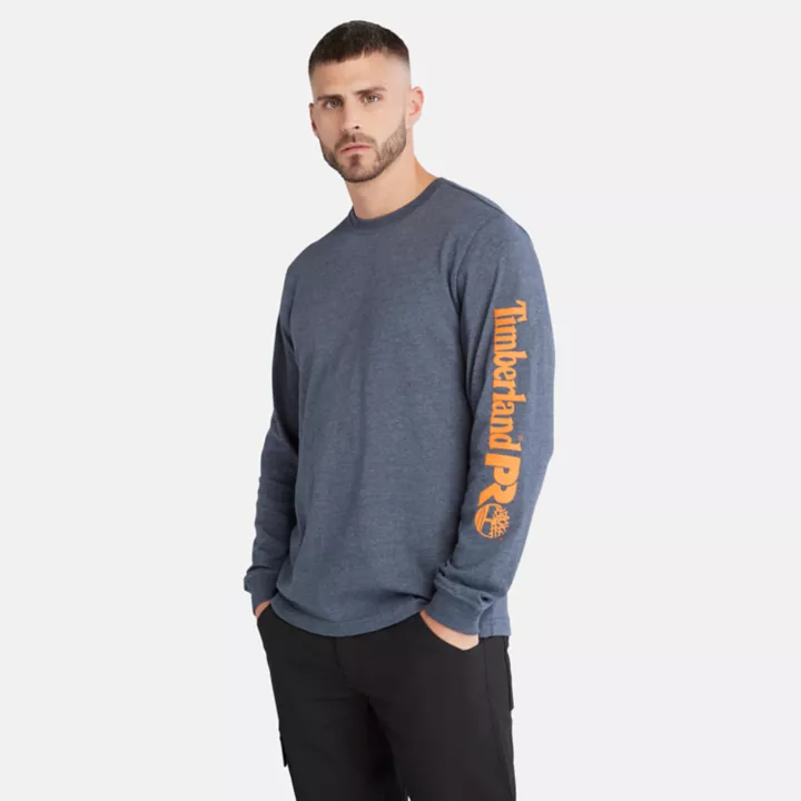 T-shirt à logo Timberland PRO Core à manches longues pour homme en violet