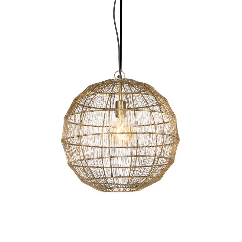 Moderne hanglamp messing 42 cm - Bolti
