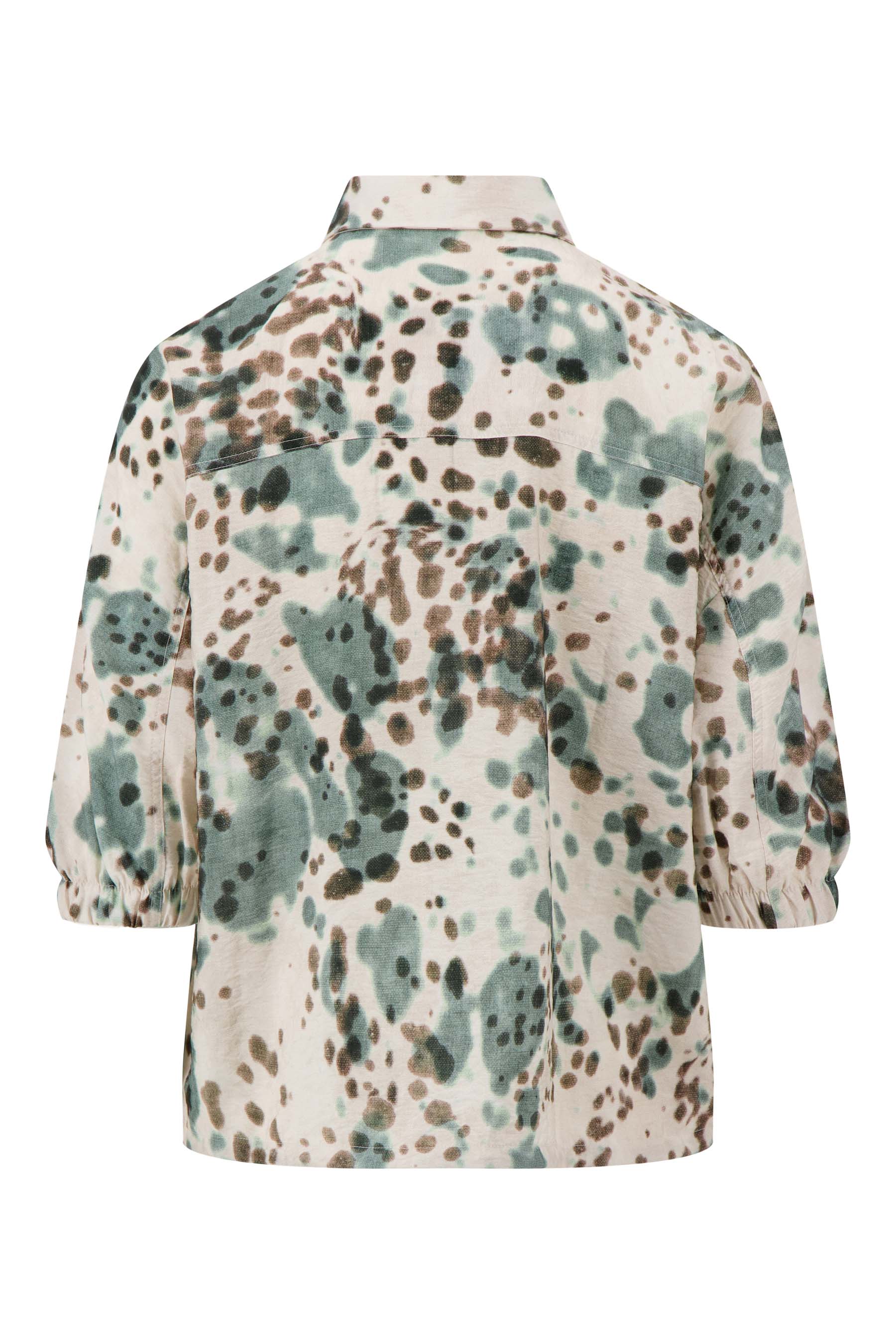 blouse met gevlekte print