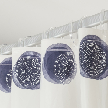 Sealskin douchegordijn mood 180x200cm blauw/wht