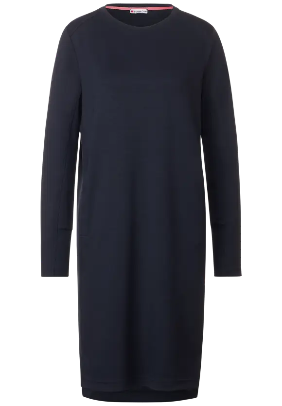 Sweatkleid mit Tapedetails - deep blue