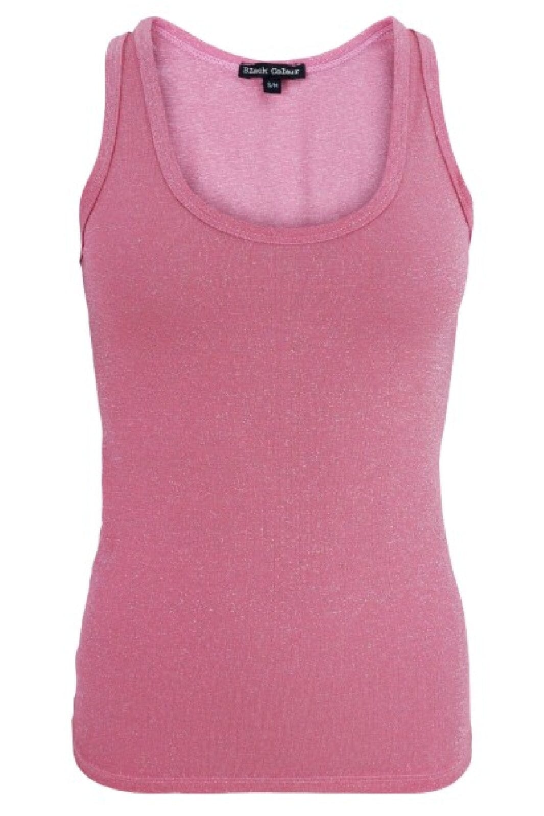 Black Colour Bcfaye Lurex Top pink 1