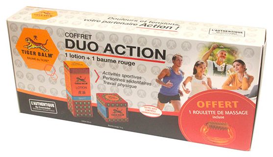 Coffret Duo ACTION 1 Baume du tigre rouge 19g  lotion 28 ml  roulette