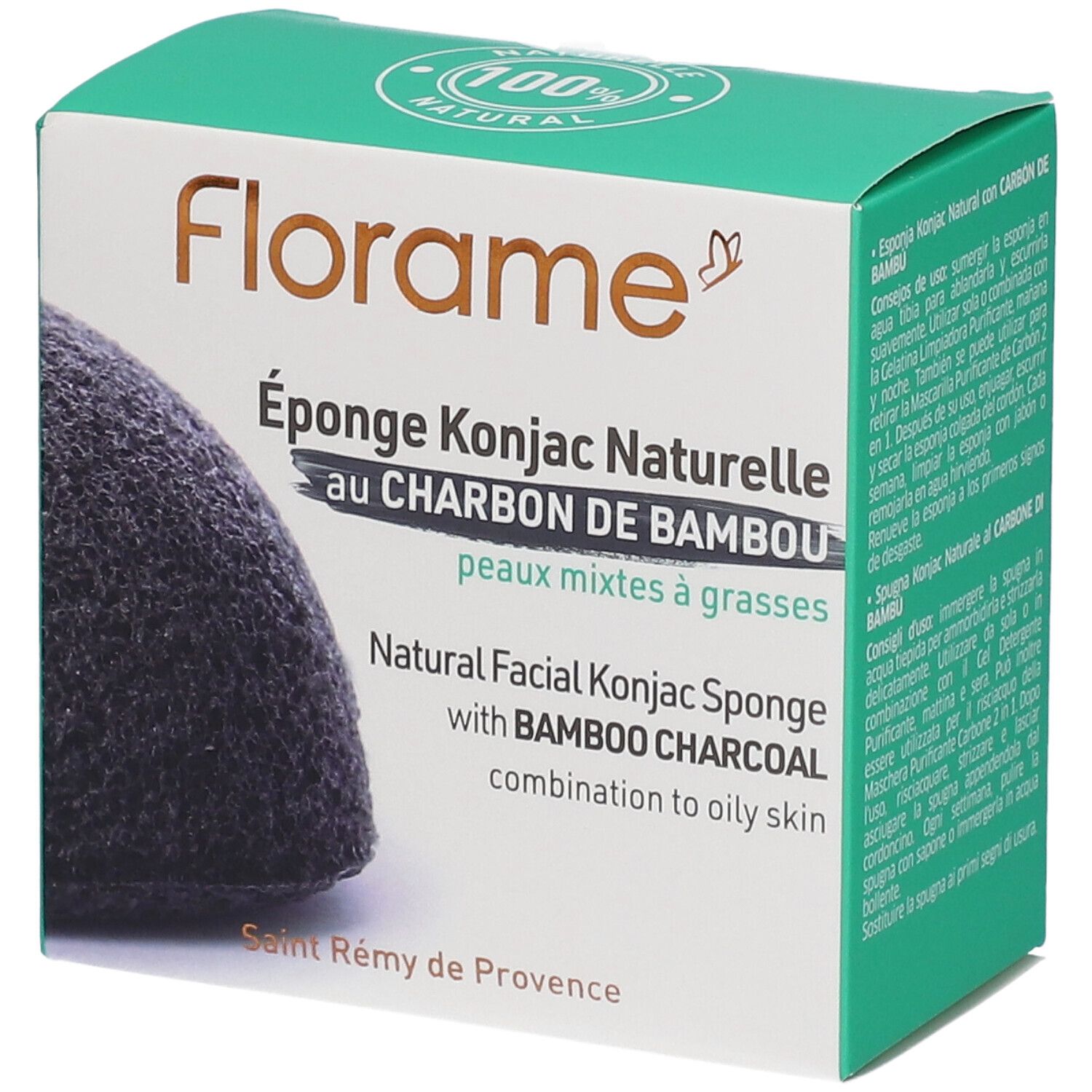 Florame Konjac-Schwamm mit Bambuskohle