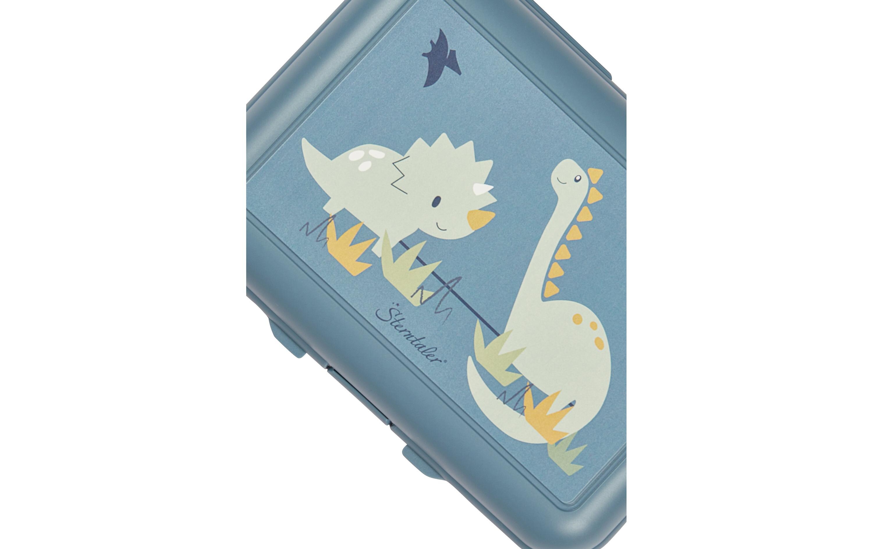 Lunchbox Dino Rexi BlauBrotdose mit praktischem Verschluss