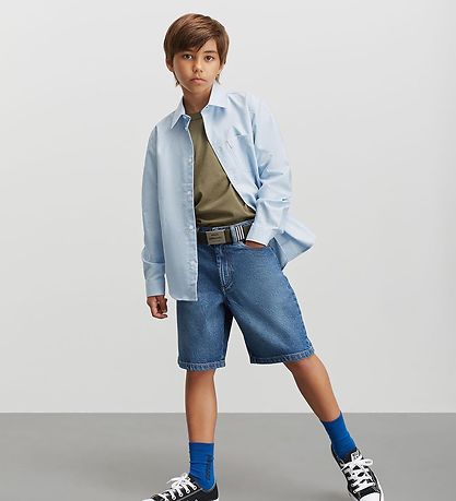 Mads Nørgaard Jeansshorts - Hildred Blue Connor - Blue Waschen