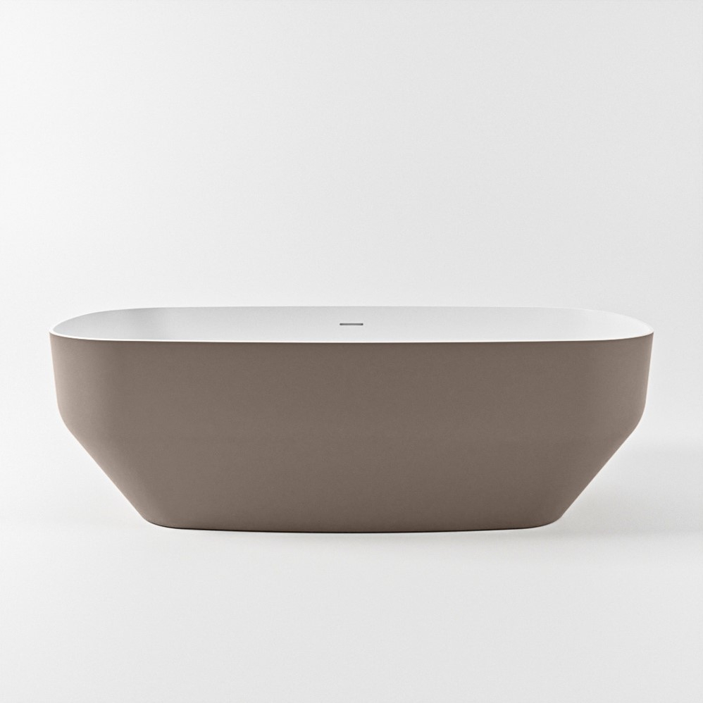 Mondiaz Stone vrijstaand bad 170x75cm kleur smoke/talc