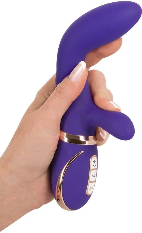 Vibe Couture – Ravish G-spot Clitoris Vibrator met Hard Gebogen Kop en Dubbellaagse Siliconen – 17 cm – Paars