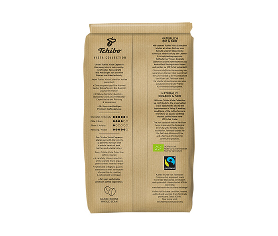 Vista Collection - Bio Espresso - 1 kg - Ganze Bohne