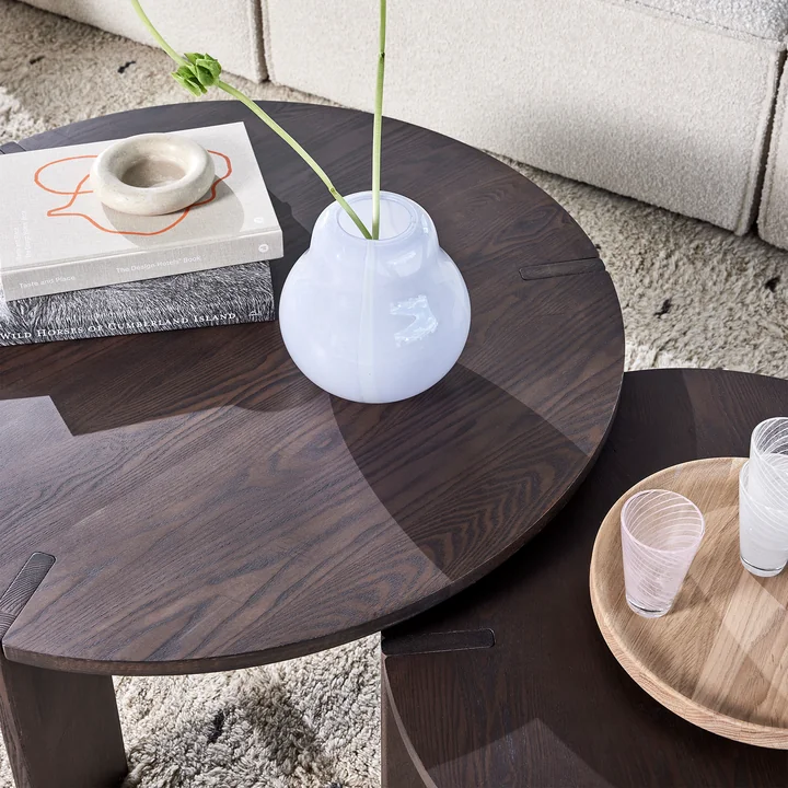 OYOY - OY Coffeetable, Ø 90 cm, Esche braun