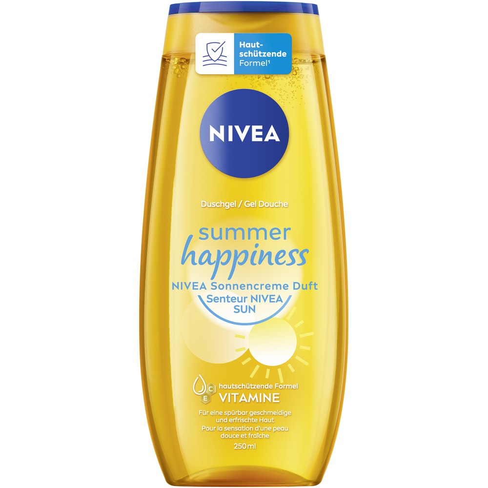 Nivea Duschgel<br>250 ml, Flasche, Gel, Summer Happiness